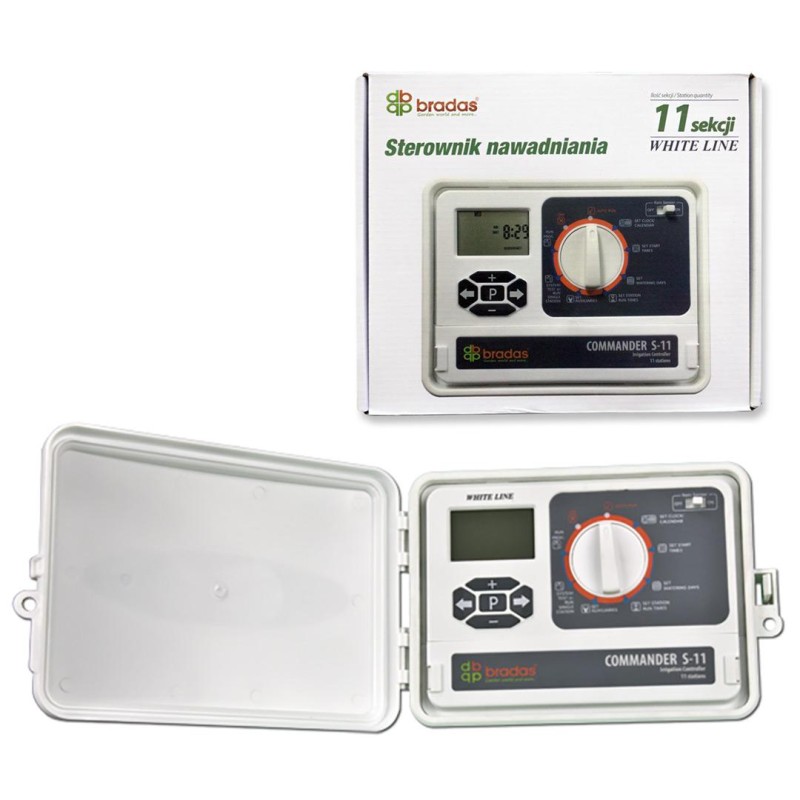 Sterownik nawadniania elektroniczny 11-sekc Bradas