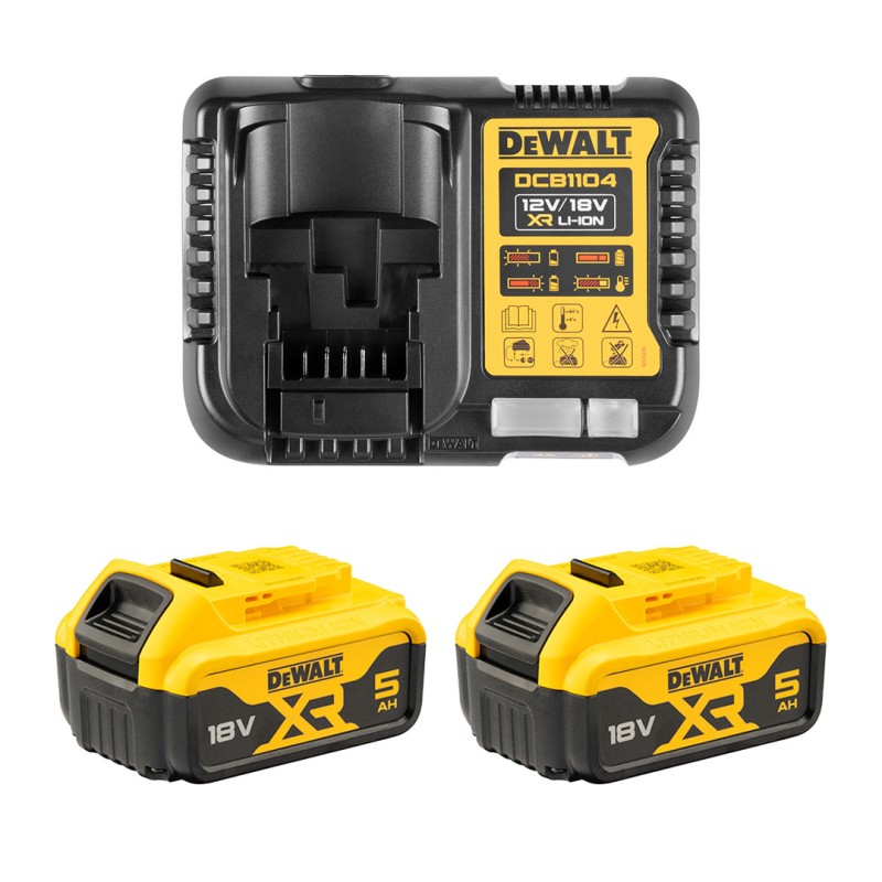 Zestaw DeWALT DCZ100P2KT Wiertarko-wkrętarka udarowa DCD709 18V XR BL 2x5Ah akcesoria walizka