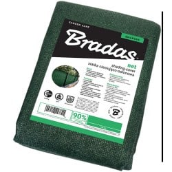 Siatka cieniująco-osłonowa maskująca 90% 1,2x10m 135g m2 zielona Bradas