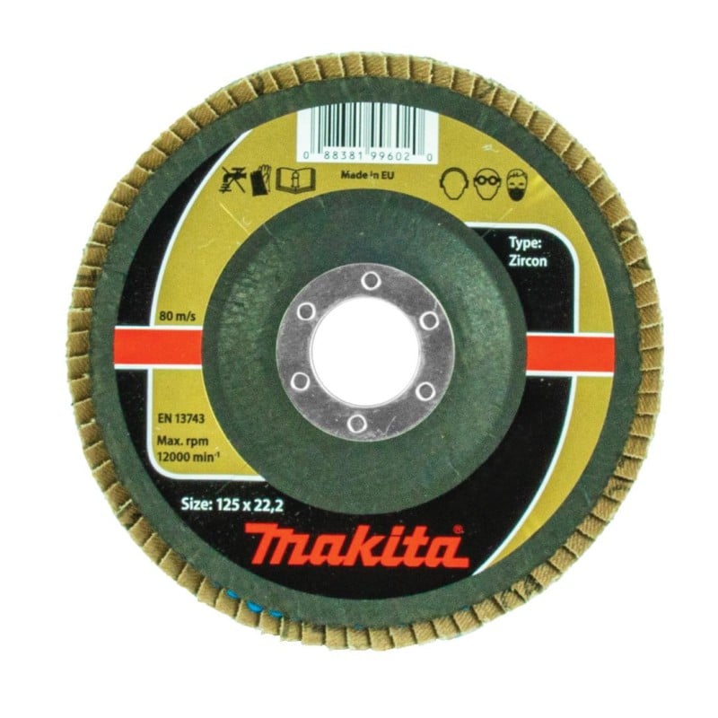 Ściernica listkowa lamelka 125mm P80 ZIRKON Makita