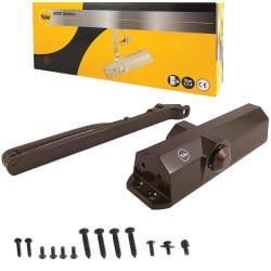 Samozamykacz drzwiowy 1100mm 80kg brąz YALE Y4000