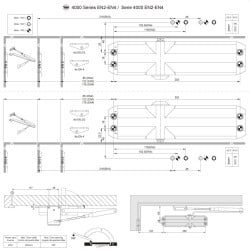 Samozamykacz drzwiowy 1100mm 80kg brąz YALE Y4000