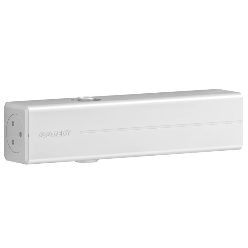 Samozamykacz do drzwi 120kg 140cm Assa Abloy DC300-D9016 z ramieniem DCL190-9016, biały