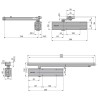 Samozamykacz do drzwi 120kg 140cm Assa Abloy DC300-D9016 z ramieniem DCL190-9016, biały