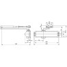 Samozamykacz DC120+ramie CZARNY ASSA ABLOY