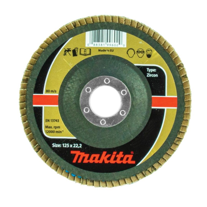 Ściernica listkowa ZIRKON 125mm P40 INOX Makita