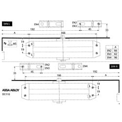 Samozamykacz DC110 (40-80kg) srebrny ASSA ABLOY