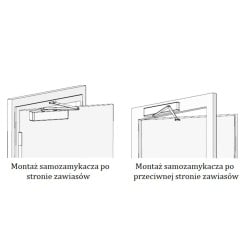 Samozamykacz DC110 (40-80kg) srebrny ASSA ABLOY