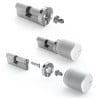 Adapter TEDEE do wkładek typu euro srebrny GERDA
