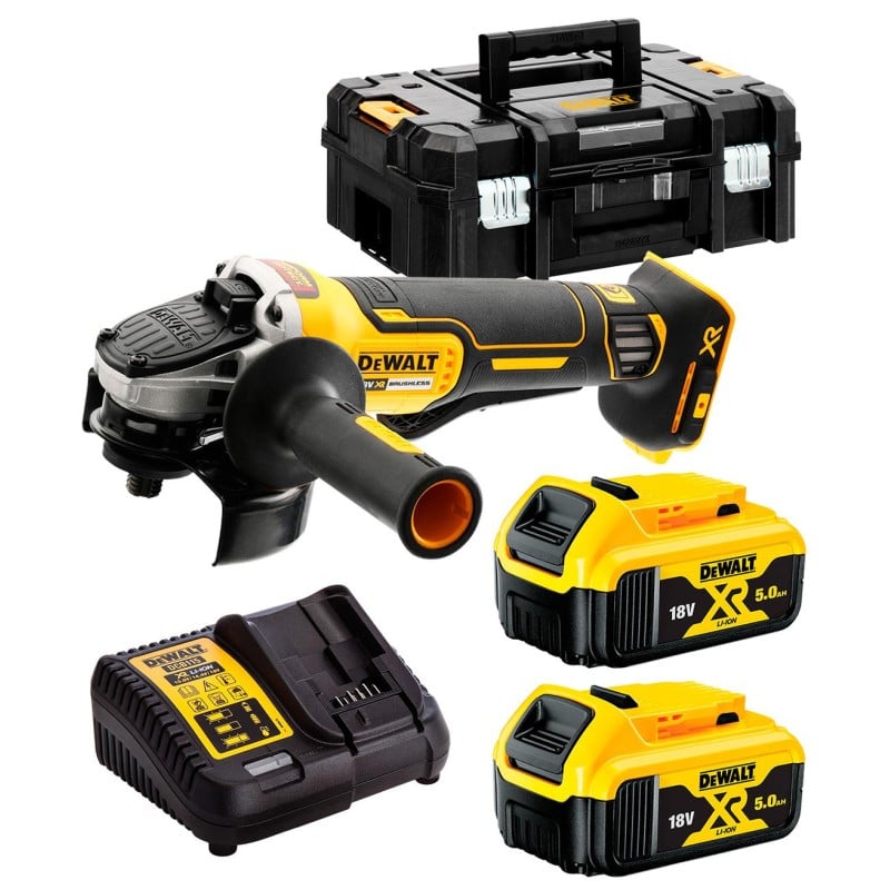 Szlifierka DeWalt DCG406P2 125/18V 2x5Ah TSTAK BL