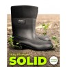 Buty gumofilce REIS BF-PCV SOLID 43 ocieplane wodoodporne czarne
