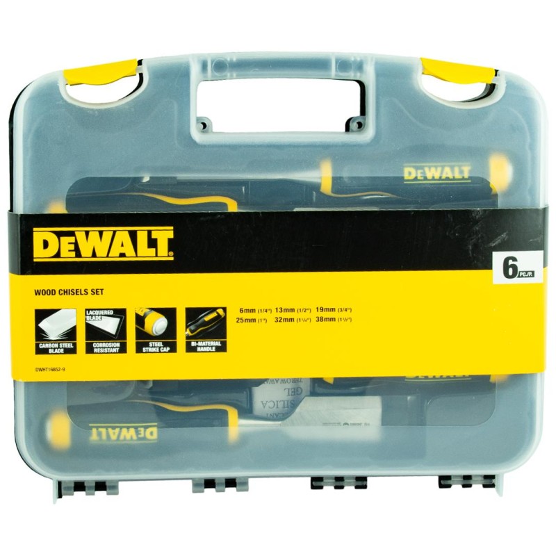 Dłuta stolarskie do pobijania zestaw 6szt. DeWALT