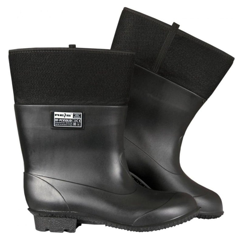 Buty gumofilce REIS BF-PCV SOLID 44 ocieplane wodoodporne czarne
