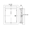 Drzwiczki rewizyjne kominowe DOSPEL DR/KOM 140x140mm białe