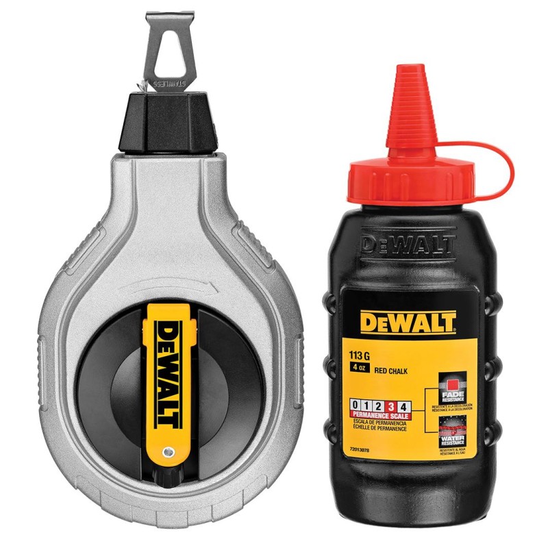 Sznur traserski murarski DeWALT DWHT47408-0 +kreda
