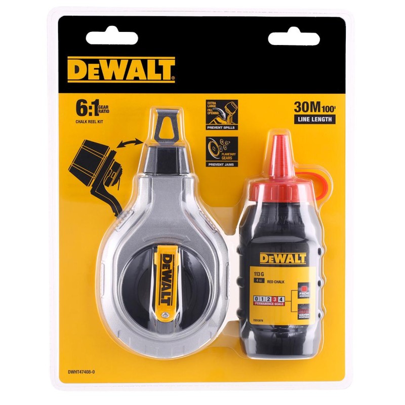 Sznur traserski murarski DeWALT DWHT47408-0 +kreda