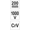 Szczypce uniwersalne 200mm vde izolowane 1000V