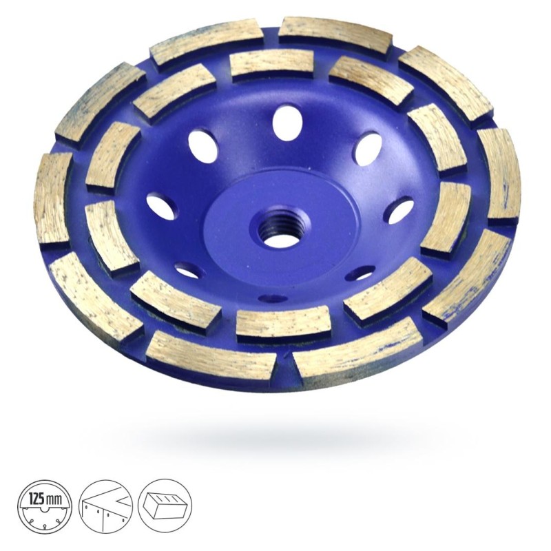 Tarcza do szlifowania betonu 125xM14x3 podwójna