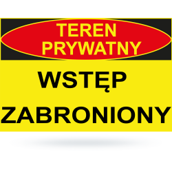 Tab: Teren prywatny wstęp...