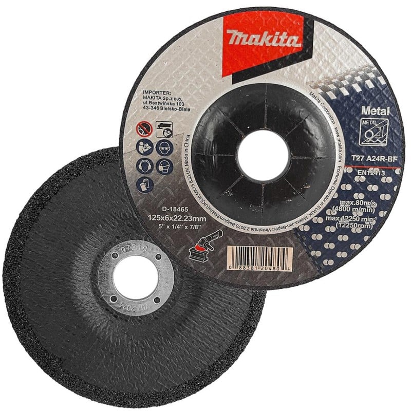 Tarcza do szlifowania metalu 125mm Makita D-18465