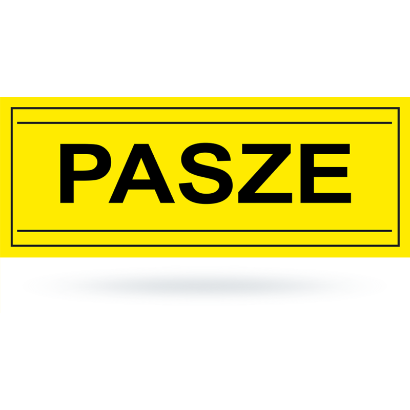 Tab: Pasze żółto czarna 12x22 cm