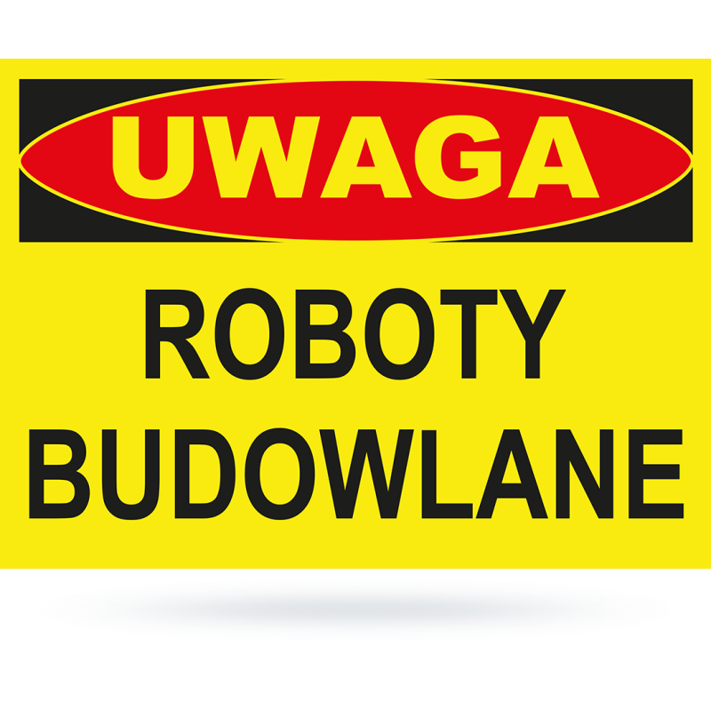 Tab: Uwaga! Roboty budowlane 25x35cm