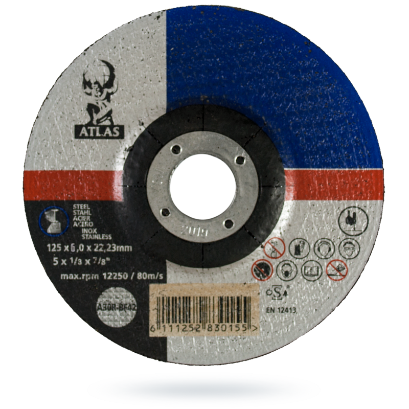 Tarcza do szlifowania metalu 125x6,0 ATLAS (10)