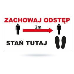 Tab: Znak podłogowy - Stań...