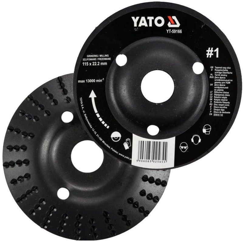 Tarnik skośny 115mm NR1 do drewna YATO YT-59166