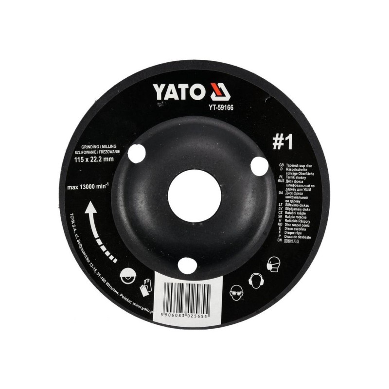 Tarnik skośny 115mm NR1 do drewna YATO YT-59166