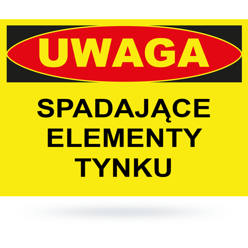 Tab: Uwaga! spadające elementy tynku