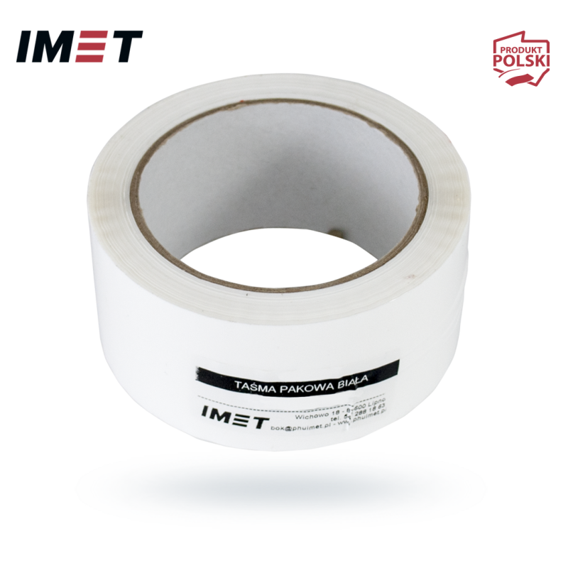 Taśma pakowa IMET 4847 48mm x 35mb biała