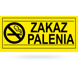 Tab: Zakaz palenia żółto...