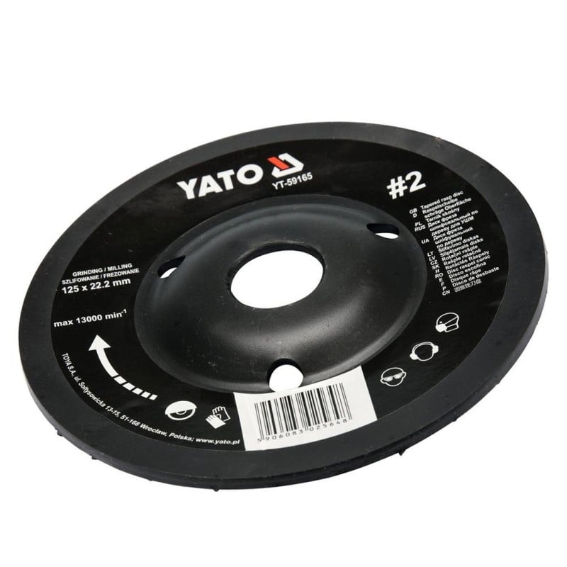 Tarnik skośny 125mm NR2 do drewna YATO YT-59165
