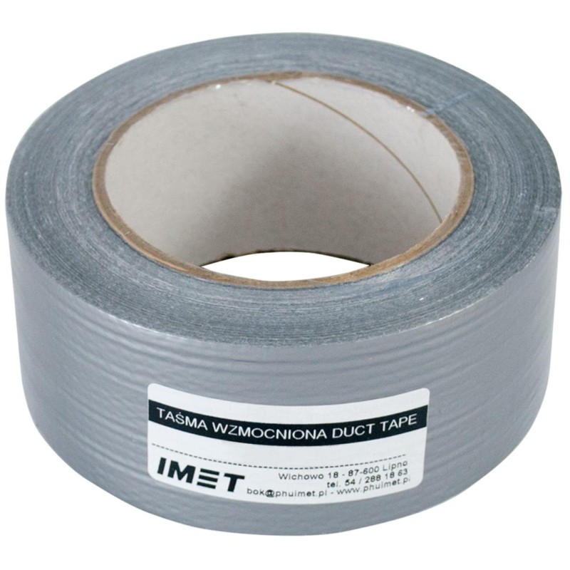 Taśma IMET 0642 wzmocniona DUCT 50mmx50mb srebrna