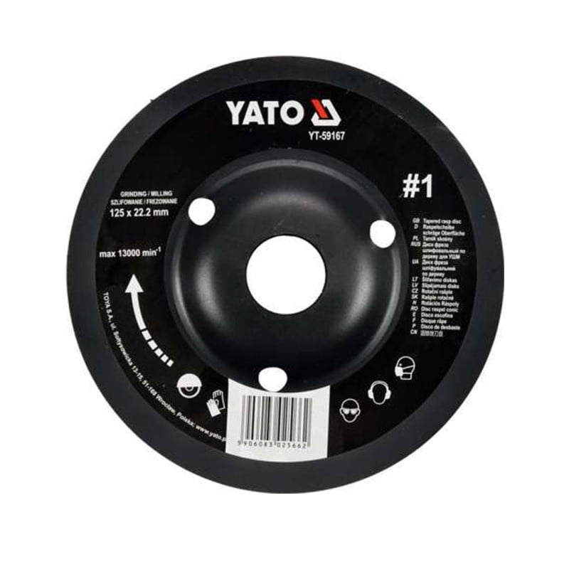 Tarnik skośny 125mm NR1 do drewna YATO YT-59167