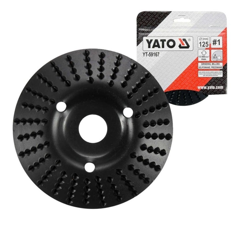 Tarnik skośny 125mm NR1 do drewna YATO YT-59167