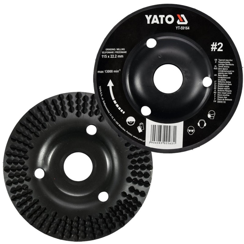 Tarnik skośny 115mm NR2 do drewna YATO YT-59164