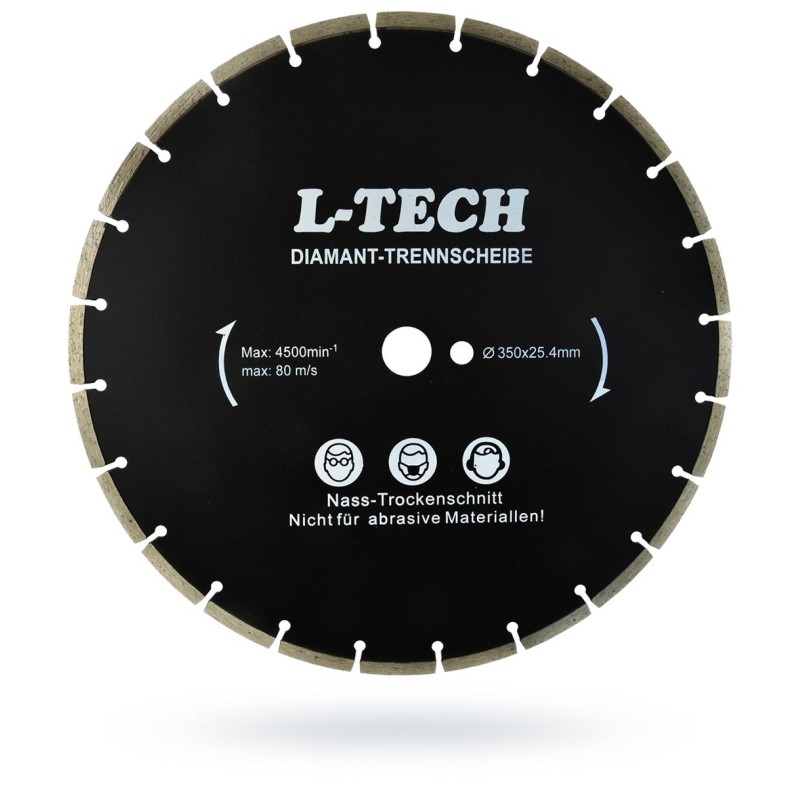 Tarcza diamentowa segment 350x25,4x 8 L-TECH GEKO