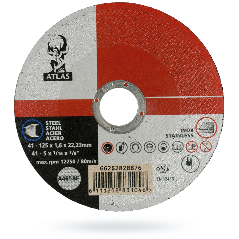 Tarcza do metalu 125x1,6 INOX ATLAS