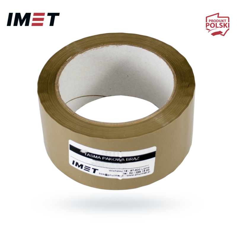Taśma pakowa IMET 4851 48mm x 100mb brązowa
