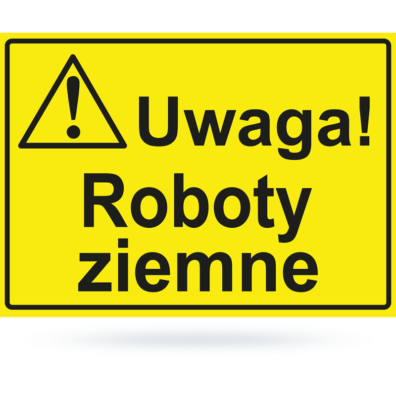 Tab: Uwaga! Roboty ziemne BTO-34 25x35cm