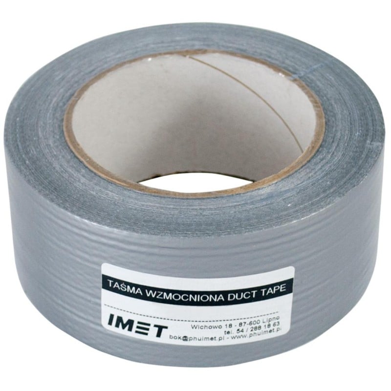 Taśma IMET 0641 wzmocniona DUCT 50mmx10mb srebrna