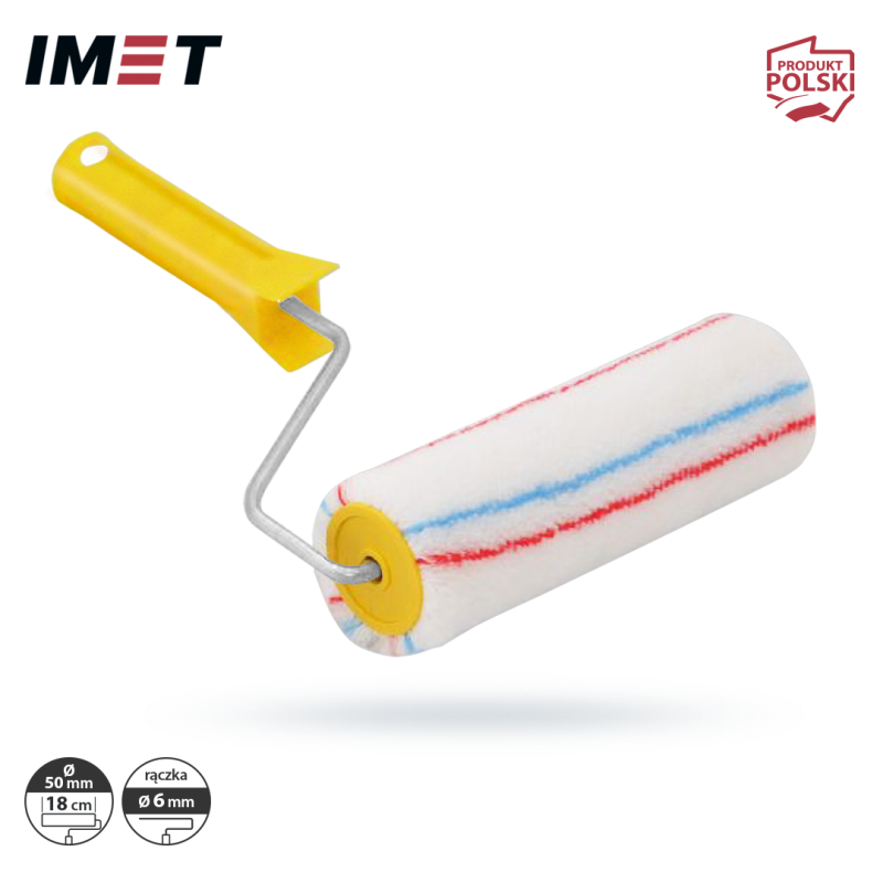 Wałek malarski IMET 18MUL50 MULTIKOLOR 18cm 6mm