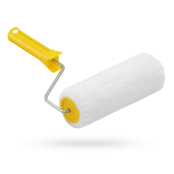 Wałek malarski IMET 18B50 WESTAN 18cm 6mm biały