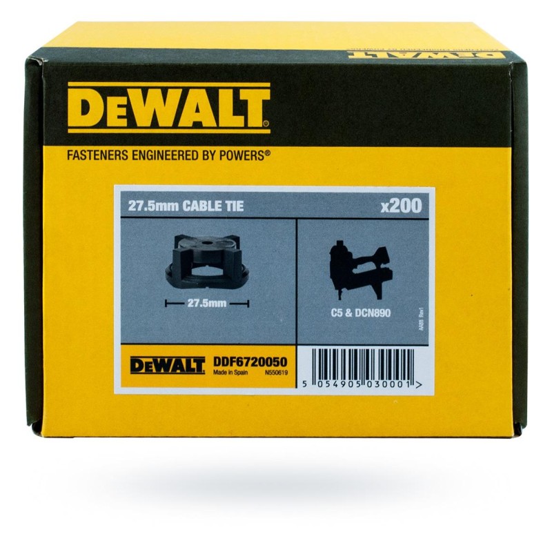 Uchwyt 25 CABLE TIE DeWalt DDF6720050 do DCN890