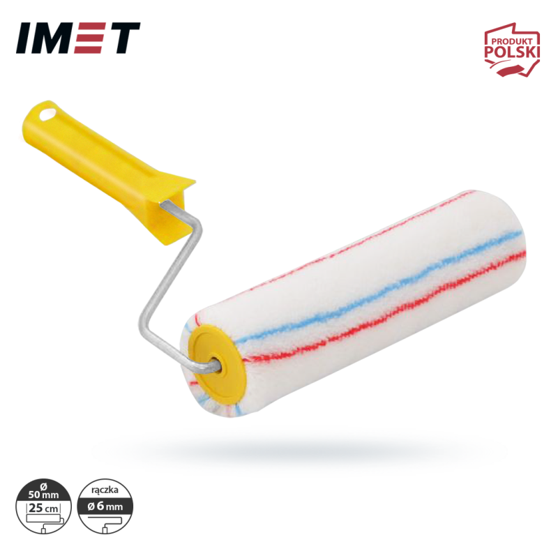 Wałek malarski IMET 25MUL50 MULTIKOLOR 25cm 6mm