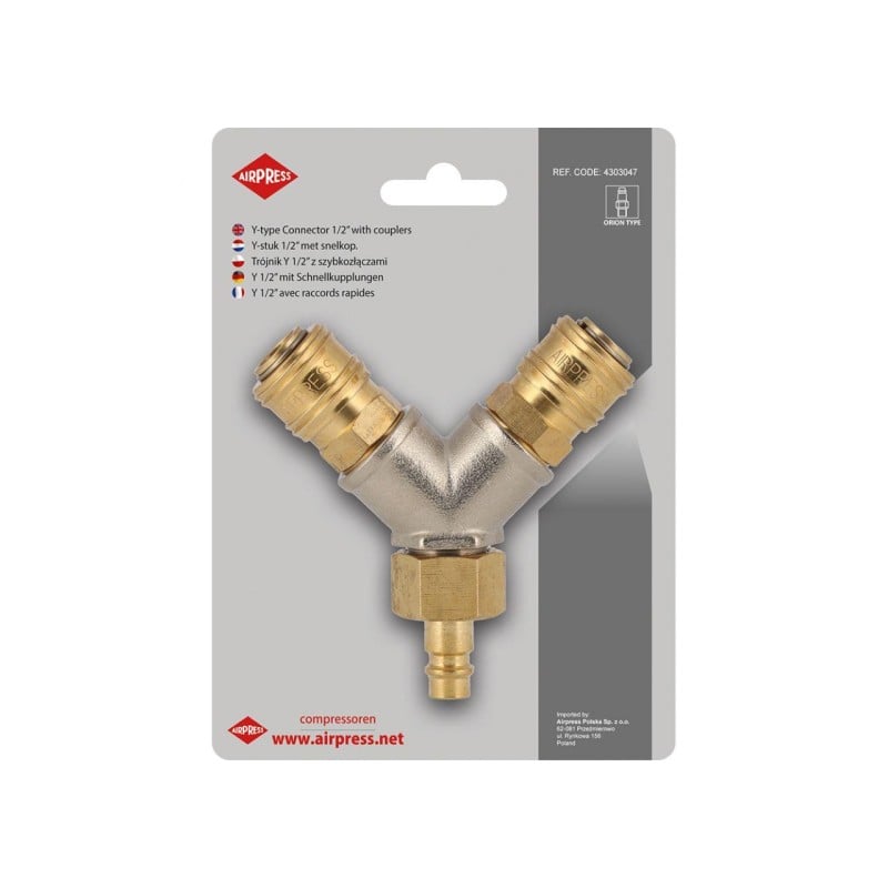 Trójnik 3x1/2'' szybkozłączka TYP Y AIRPRESS