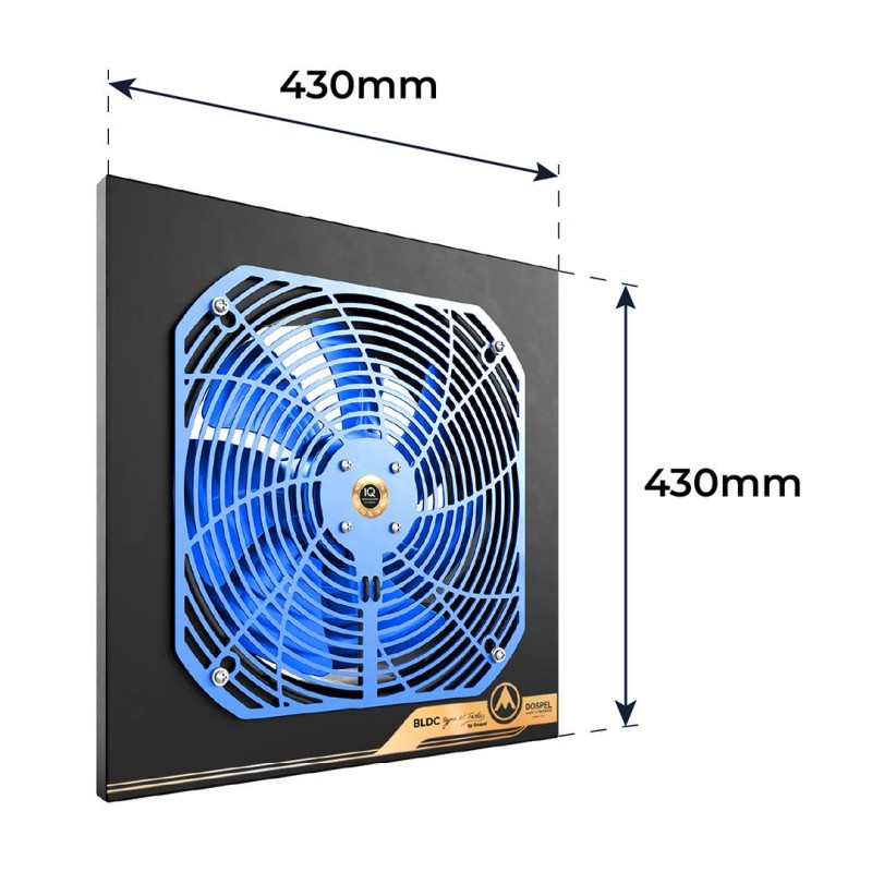Wentylator przemysłowy osiowy DOSPEL 007-9208 WOKS 300 BLUE nawiewny TESLA-BLDC 300mm 90W 1700m3/h