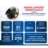 Wentylator kanałowy DOSPEL 007-9250 WK 160mm BLDC Ø160 mm 550 m³/h IPX4 55W cichy